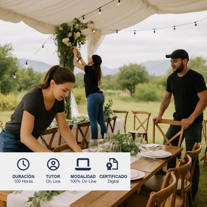Curso de Montaje de Salones y Espacios para Eventos