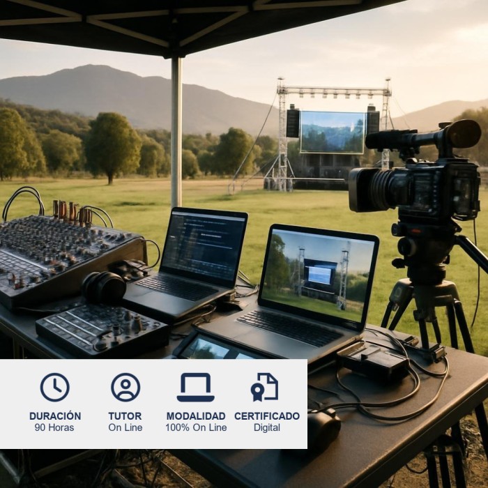 Curso de Producción Técnica y Audiovisual de Eventos